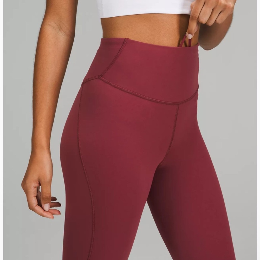Base Pace High-Rise Running Tight- Mulled Wine